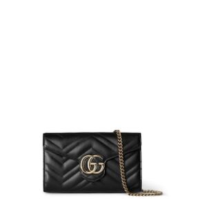 Marmont wallet on chain - Black